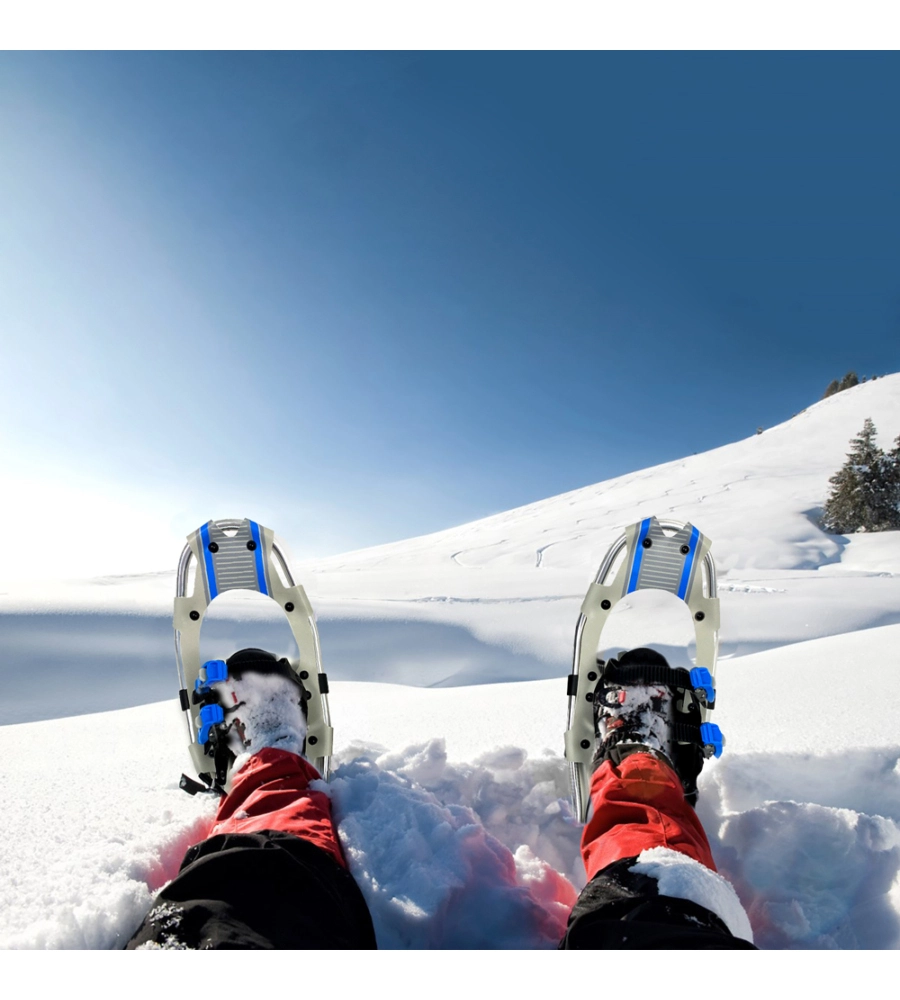 CIASPOLE  DA NEVE ALLUMINIO TREKKING ALPINISMO K2